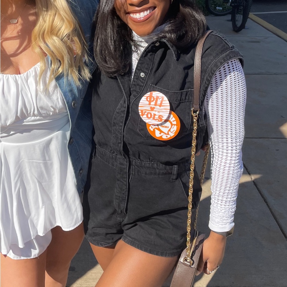 Zara Denim Romper